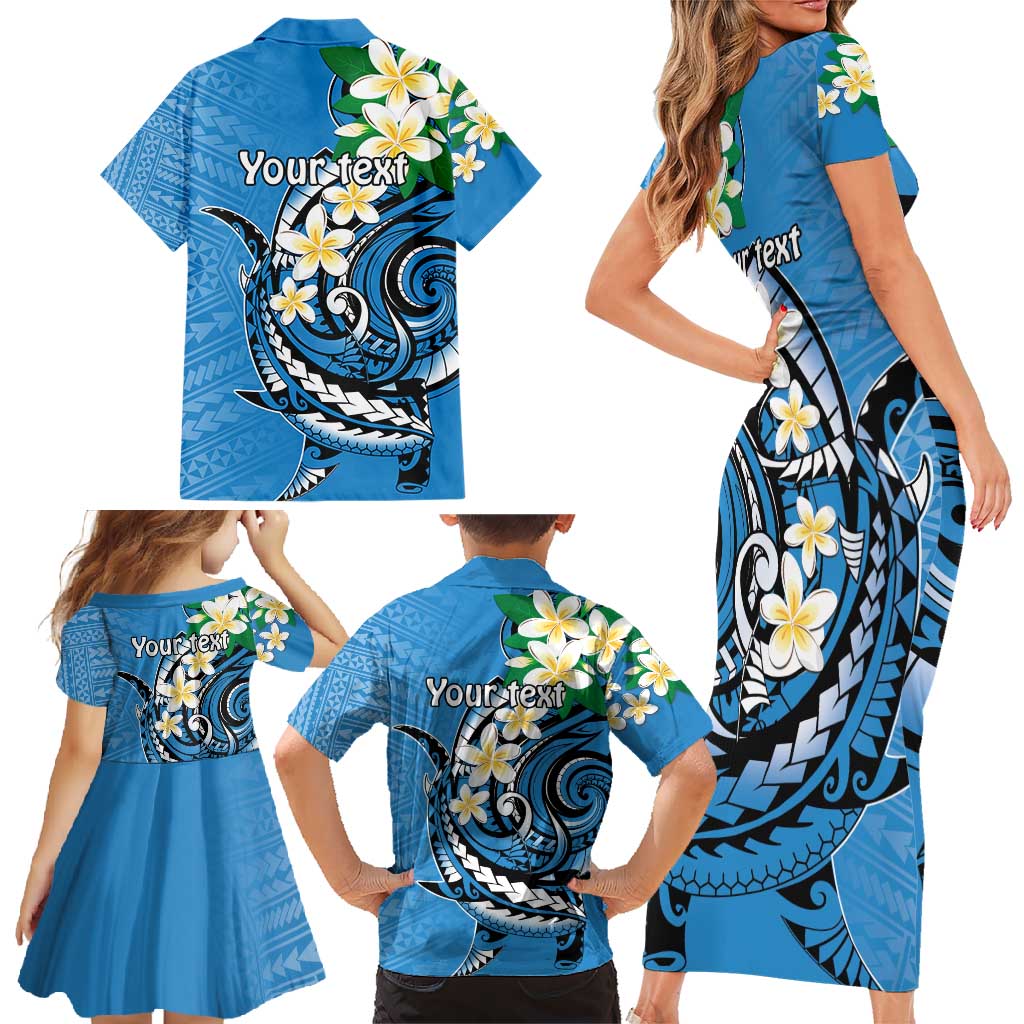 FSM Yap State Polynesian Shark Tattoo Personalised Family Matching Short Sleeve Bodycon Dress and Hawaiian Shirt LT9 - Polynesian Pride