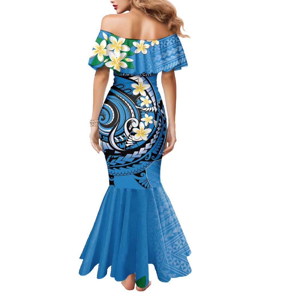 FSM Yap State Polynesian Shark Tattoo Personalised Mermaid Dress LT9 - Polynesian Pride