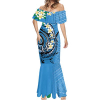 FSM Yap State Polynesian Shark Tattoo Personalised Mermaid Dress LT9 - Polynesian Pride