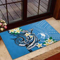 FSM Yap State Polynesian Shark Tattoo Personalised Rubber Doormat LT9 - Polynesian Pride