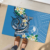 FSM Yap State Polynesian Shark Tattoo Personalised Rubber Doormat LT9 - Polynesian Pride