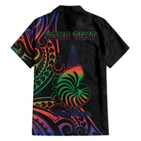 New Caledonia Polynesian Tatoo Personalised Family Matching Long Sleeve Bodycon Dress and Hawaiian Shirt LT9 - Polynesian Pride
