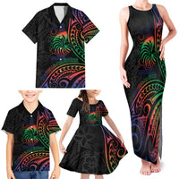 New Caledonia Polynesian Tatoo Personalised Family Matching Tank Maxi Dress and Hawaiian Shirt LT9 - Polynesian Pride