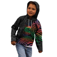 New Caledonia Polynesian Tatoo Personalised Kid Hoodie LT9 - Polynesian Pride