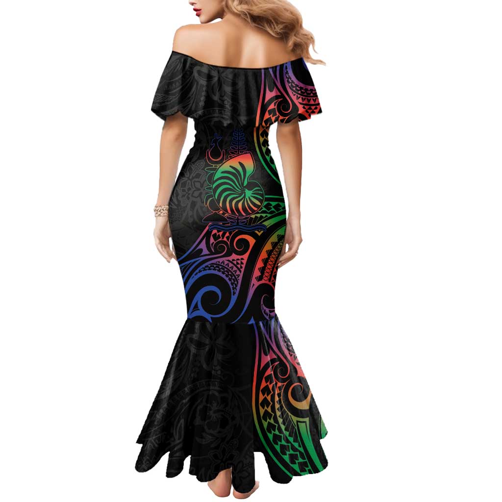 New Caledonia Polynesian Tatoo Personalised Mermaid Dress LT9 - Polynesian Pride