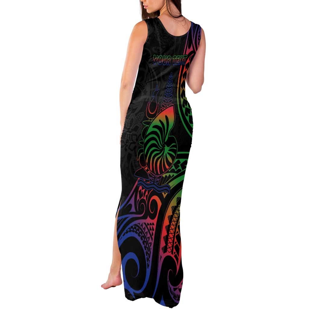 New Caledonia Polynesian Tatoo Personalised Tank Maxi Dress LT9 - Polynesian Pride