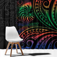 New Caledonia Polynesian Tatoo Personalised Window Curtain LT9 - Polynesian Pride