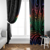 New Caledonia Polynesian Tatoo Personalised Window Curtain LT9 - Polynesian Pride