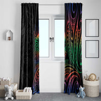 New Caledonia Polynesian Tatoo Personalised Window Curtain LT9 - Polynesian Pride