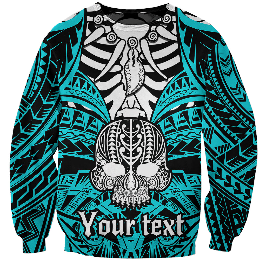 personalised-polynesia-skull-sweatshirt-with-boars-tusk-aqua-arty-vibe