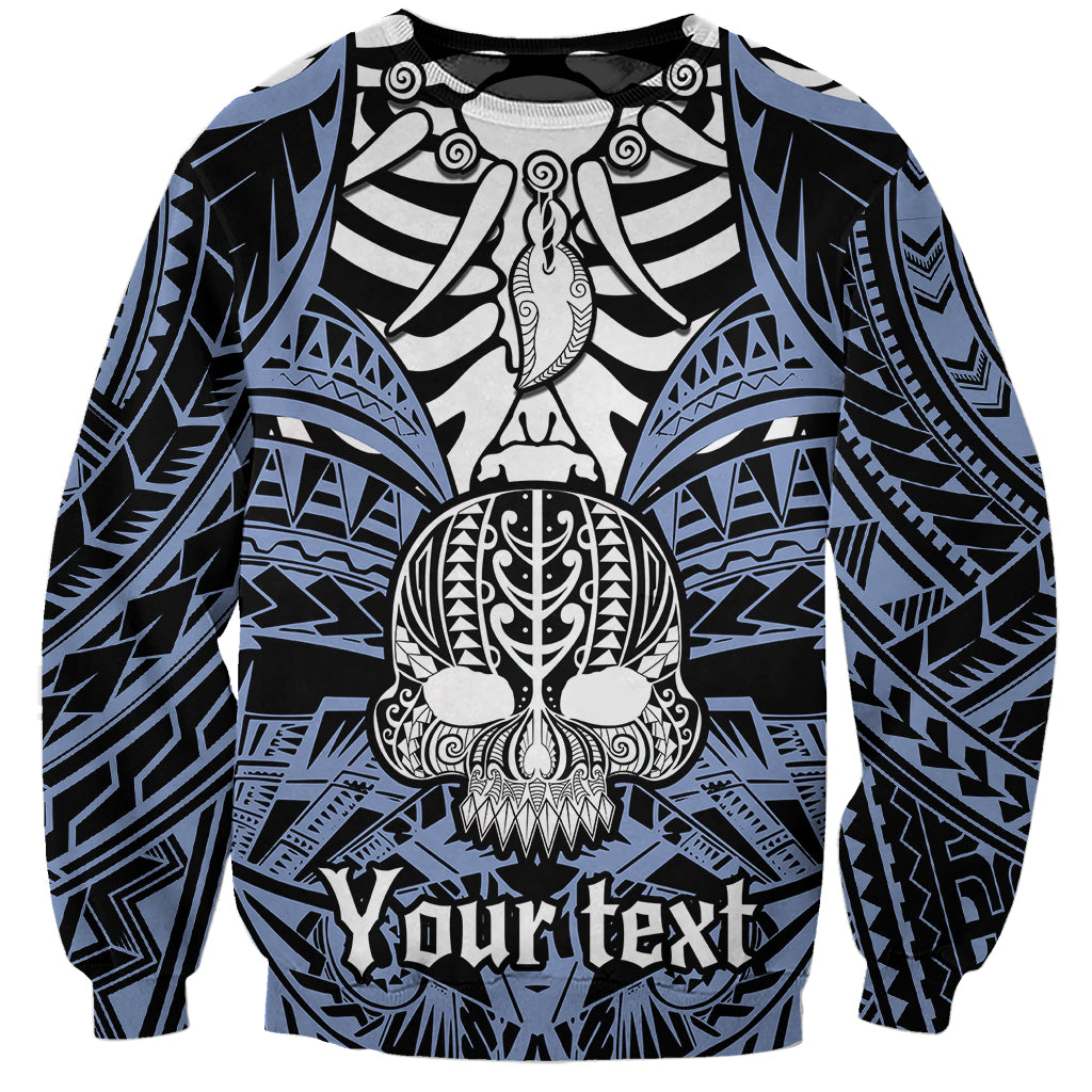 personalised-polynesia-skull-sweatshirt-with-boars-tusk-blue-arty-vibe