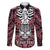 personalised-polynesia-skull-family-matching-long-sleeve-bodycon-dress-and-hawaiian-shirt-with-boars-tusk-pink-arty-vibe