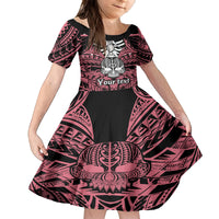 personalised-polynesia-skull-family-matching-off-shoulder-maxi-dress-and-hawaiian-shirt-with-boars-tusk-pink-arty-vibe
