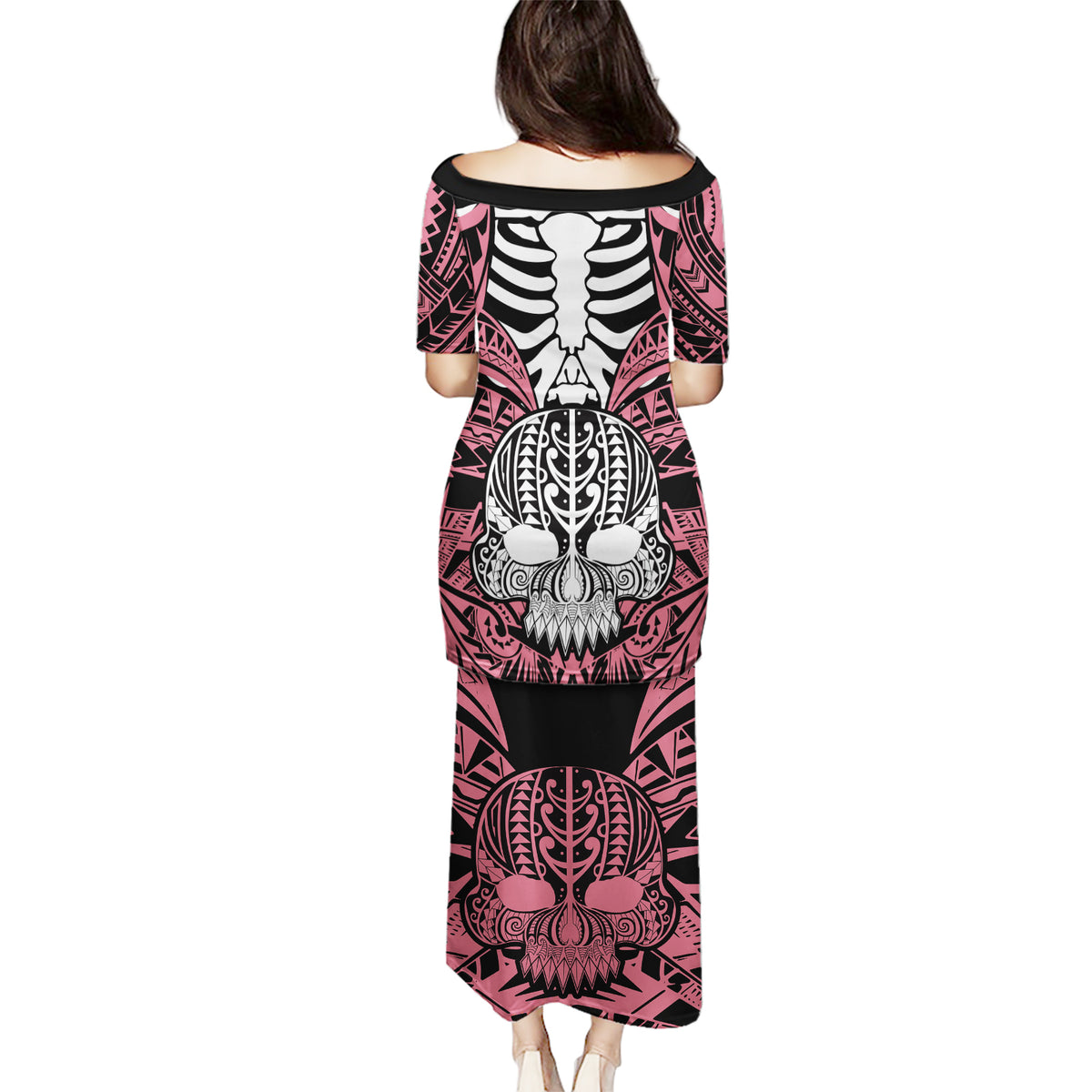 personalised-polynesia-skull-puletasi-with-boars-tusk-pink-arty-vibe