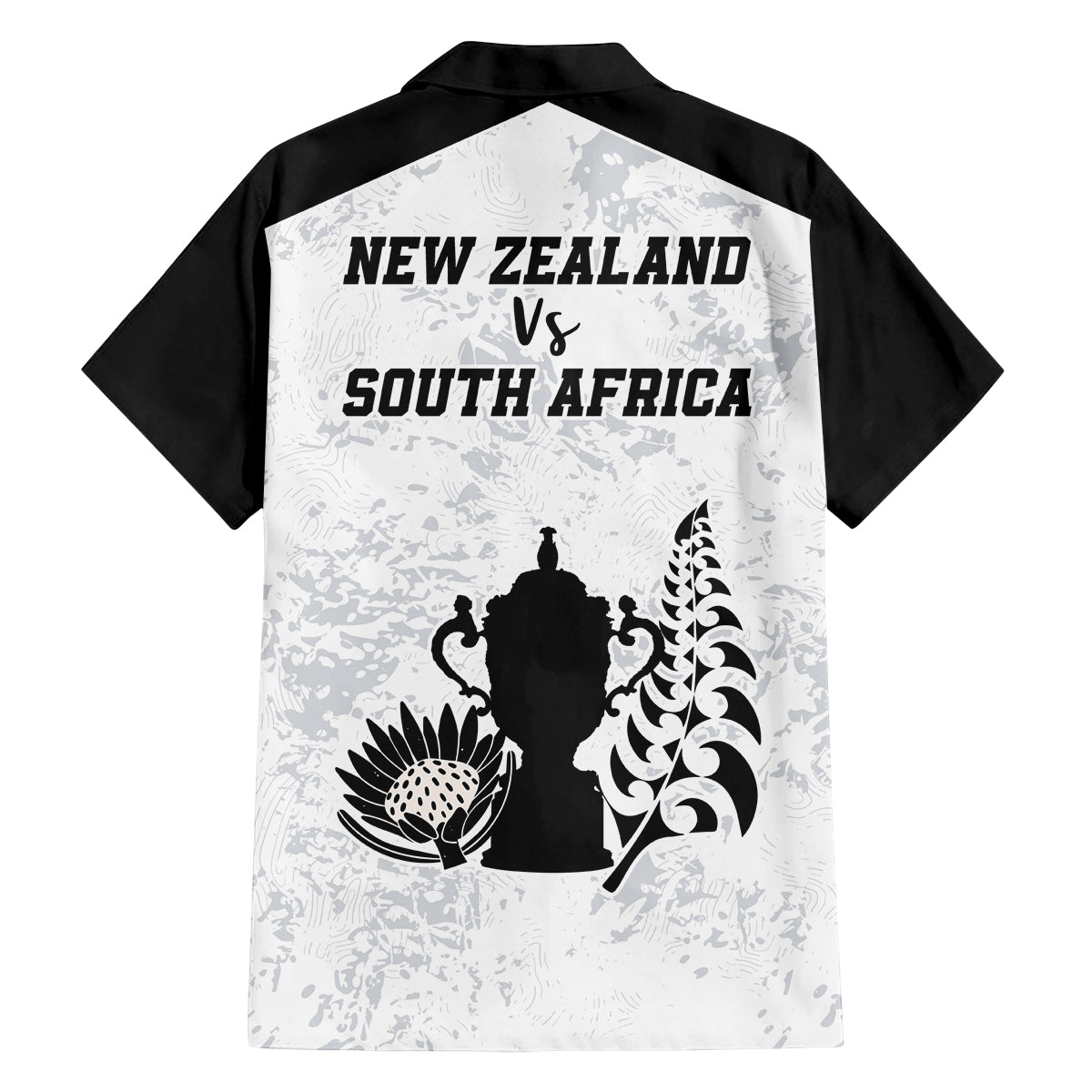 New Zealand South Africa Rugby Family Matching Off Shoulder Short Dress and Hawaiian Shirt History Commemorative World Cup Winners Unique LT9 - Polynesian Pride