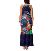 Felis Pusgua Guam Santa Family Matching Tank Maxi Dress and Hawaiian Shirt Merry Christmas with Polynesian Tribal LT9 - Polynesian Pride