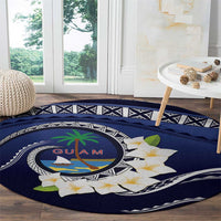 Hafai Adai Guam Guasalis Round Carpet Polynesian Tribal Pattern