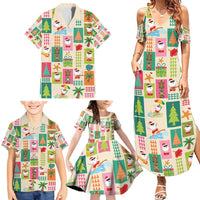 Mele Kalikimaka Hawaii Christmas Family Matching Summer Maxi Dress and Hawaiian Shirt Funny Santan Hippie Style LT9 - Polynesian Pride