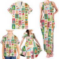 Mele Kalikimaka Hawaii Christmas Family Matching Tank Maxi Dress and Hawaiian Shirt Funny Santan Hippie Style LT9 - Polynesian Pride