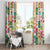Mele Kalikimaka Hawaii Christmas Window Curtain Funny Santan Hippie Style
