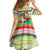 Mele Kalikimaka Hawaii Christmas Family Matching Off The Shoulder Long Sleeve Dress and Hawaiian Shirt Surfing Santa with Polynesian Tribal