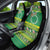 Meri Kiritimiti Cook Islands Christmas Car Seat Cover Maroro Flying Fish and White Stars