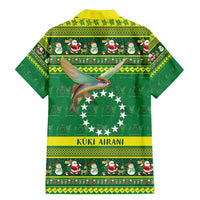 Meri Kiritimiti Cook Islands Christmas Family Matching Mermaid Dress and Hawaiian Shirt Maroro Flying Fish and White Stars LT9 - Polynesian Pride