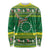 Meri Kiritimiti Cook Islands Christmas Long Sleeve Shirt Maroro Flying Fish and White Stars