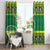 Meri Kiritimiti Cook Islands Christmas Window Curtain Maroro Flying Fish and White Stars