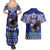 Personalised American Samoa Christmas Couples Matching Summer Maxi Dress and Hawaiian Shirt Manuia le Kerisimasi Polynesian Tribal LT9 - Polynesian Pride