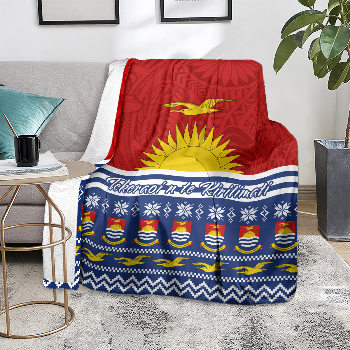 Kiribati Christmas Blanket Tekeraoi n Te Tiritimati Polynesian Tribal LT9 - Polynesian Pride