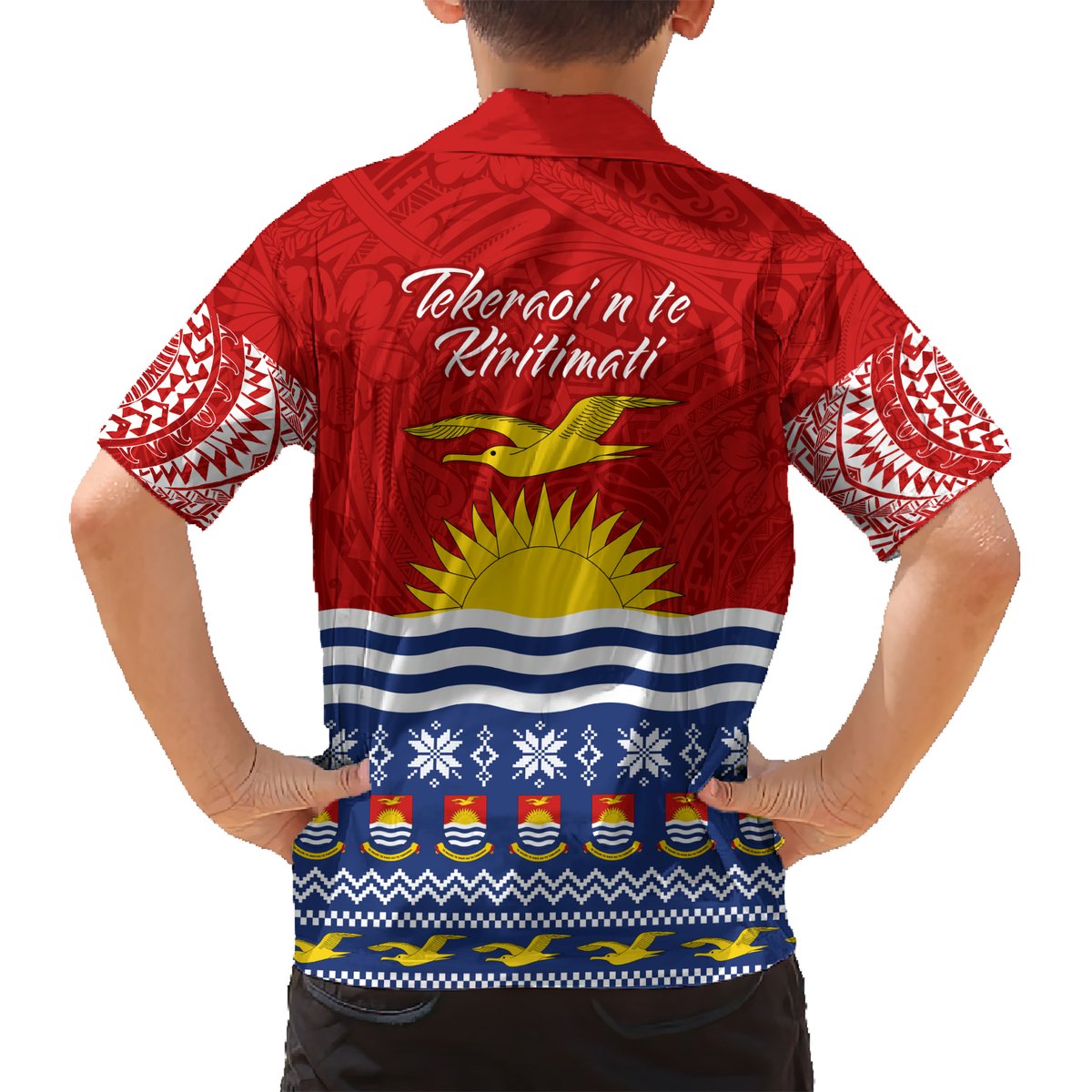Kiribati Christmas Hawaiian Shirt Tekeraoi n Te Tiritimati Polynesian Tribal LT9 - Polynesian Pride
