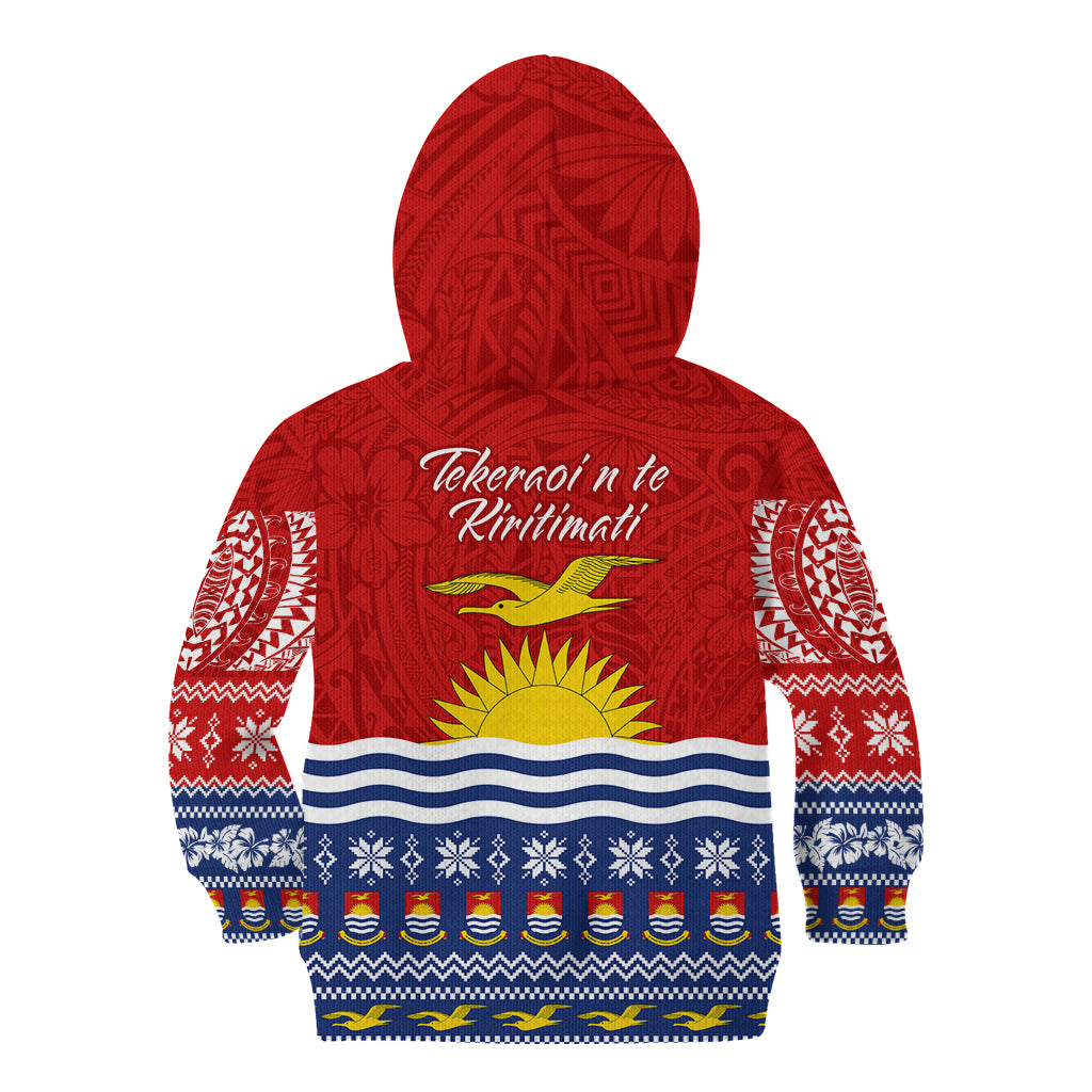 Kiribati Christmas Kid Hoodie Tekeraoi n Te Tiritimati Polynesian Tribal LT9 - Polynesian Pride