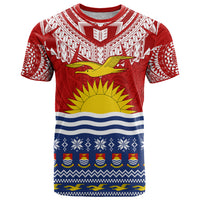 Kiribati Christmas T Shirt Tekeraoi n Te Tiritimati Polynesian Tribal LT9 Red - Polynesian Pride