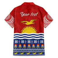 Personalised Kiribati Christmas Family Matching Off Shoulder Short Dress and Hawaiian Shirt Tekeraoi n Te Tiritimati Polynesian Tribal LT9 - Polynesian Pride