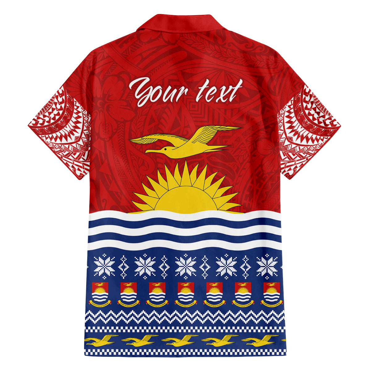 Personalised Kiribati Christmas Family Matching Summer Maxi Dress and Hawaiian Shirt Tekeraoi n Te Tiritimati Polynesian Tribal LT9 - Polynesian Pride
