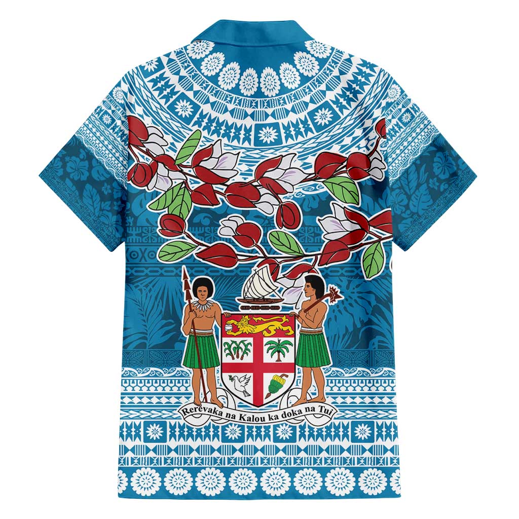 Fijian Tagimoucia Flowers Family Matching Long Sleeve Bodycon Dress and Hawaiian Shirt Christmas Coquette bow LT9 - Polynesian Pride
