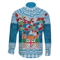Fijian Tagimoucia Flowers Family Matching Off The Shoulder Long Sleeve Dress and Hawaiian Shirt Christmas Coquette bow LT9 - Polynesian Pride