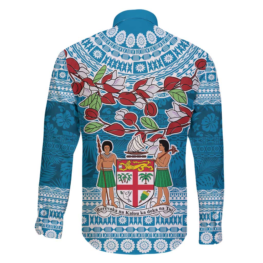 Fijian Tagimoucia Flowers Family Matching Short Sleeve Bodycon Dress and Hawaiian Shirt Christmas Coquette bow LT9 - Polynesian Pride