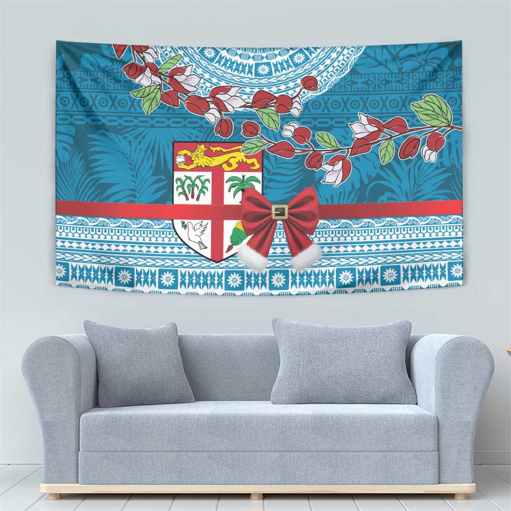 Fijian Tagimoucia Flowers Tapestry Christmas Coquette bow