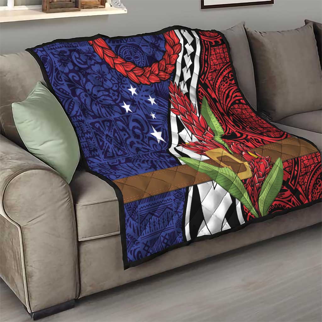 Samoan Ula Fala Flowers Quilt Christmas Santa Belt