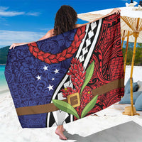 Samoan Ula Fala Flowers Sarong Christmas Santa Belt