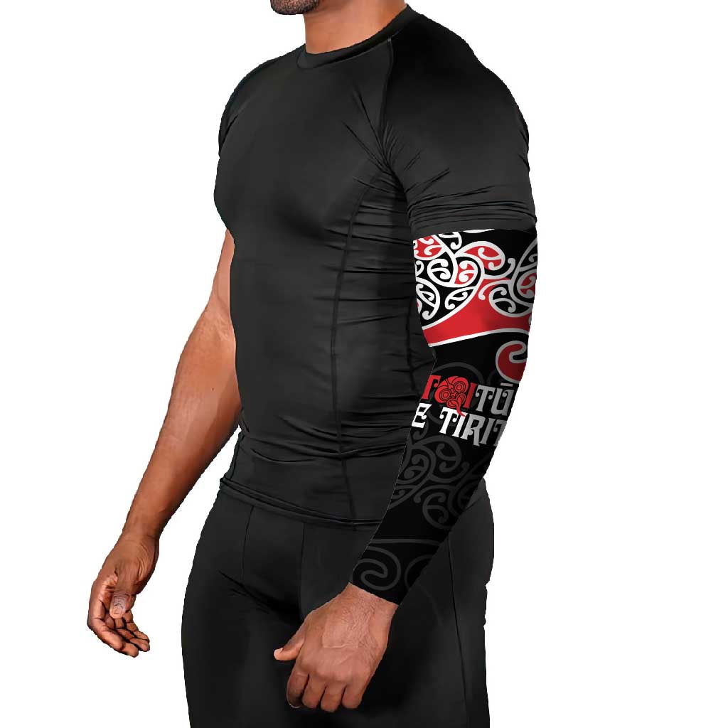 Aotearoa Toitu Te Tiriti Arm Sleeves New Zealand Stand Together Stand Stronger - Polynesian Pride