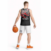 Aotearoa Toitu Te Tiriti Basketball Jersey New Zealand Stand Together Stand Stronger - Polynesian Pride