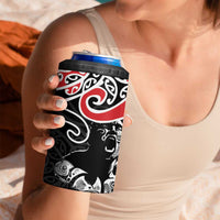 Aotearoa Toitu Te Tiriti 4 in 1 Can Cooler Tumbler New Zealand Stand Together Stand Stronger LT9 - Polynesian Pride