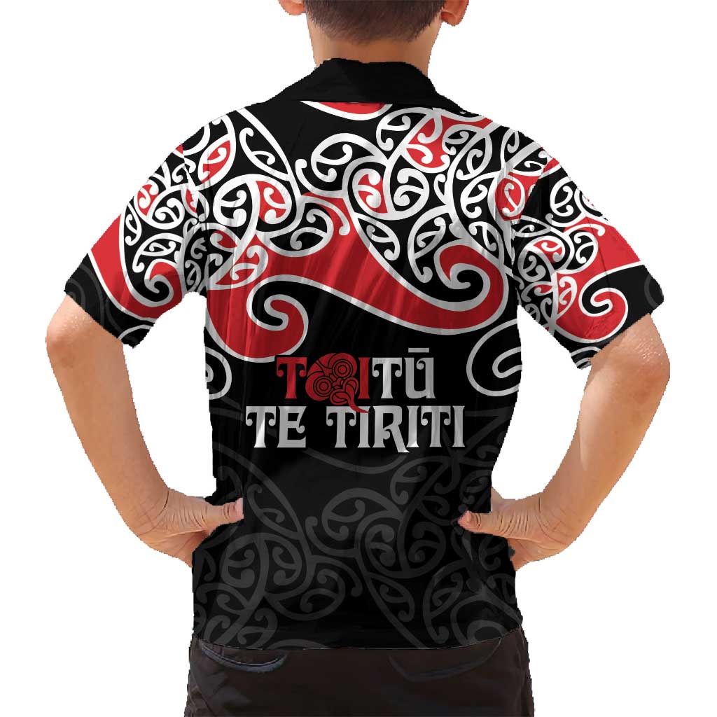 Aotearoa Toitu Te Tiriti Family Matching Puletasi and Hawaiian Shirt New Zealand Stand Together Stand Stronger LT9 - Polynesian Pride