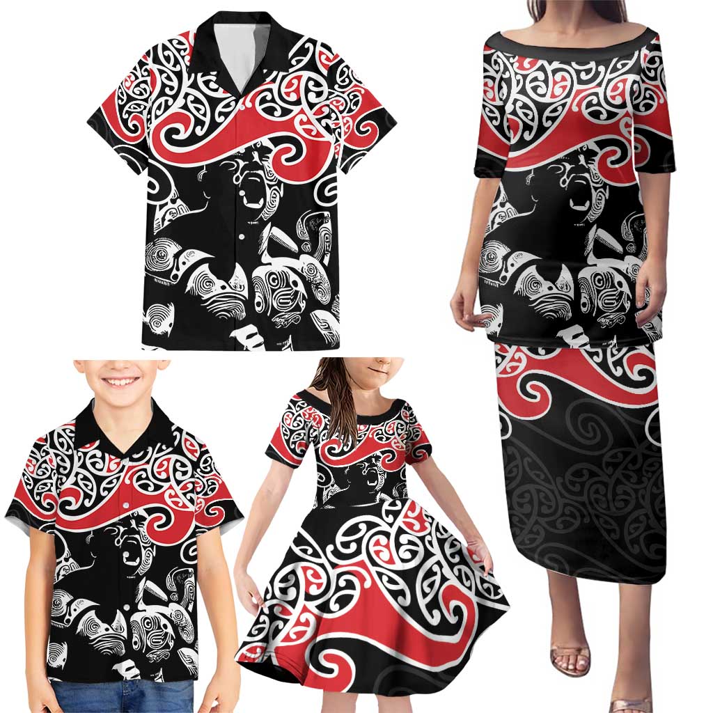 Aotearoa Toitu Te Tiriti Family Matching Puletasi and Hawaiian Shirt New Zealand Stand Together Stand Stronger LT9 - Polynesian Pride
