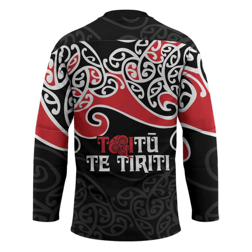 Aotearoa Toitu Te Tiriti Hockey Jersey New Zealand Stand Together Stand Stronger - Polynesian Pride