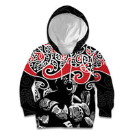 Aotearoa Toitu Te Tiriti Kid Hoodie New Zealand Stand Together Stand Stronger LT9 Hoodie Black - Polynesian Pride