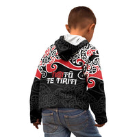 Aotearoa Toitu Te Tiriti Kid Hoodie New Zealand Stand Together Stand Stronger LT9 - Polynesian Pride